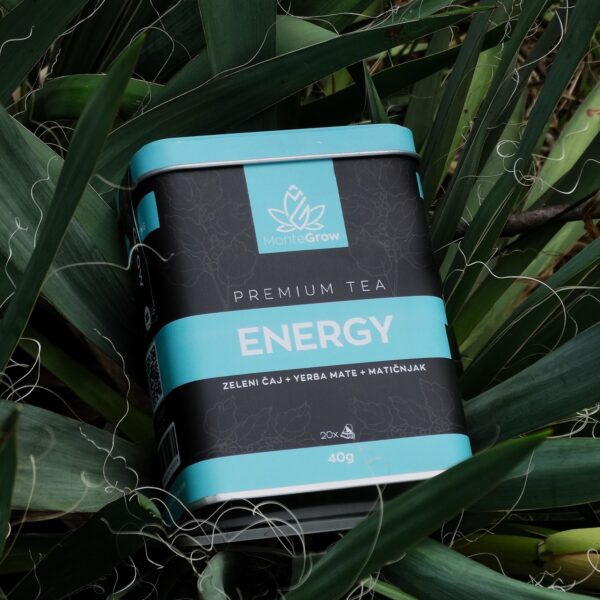 ENERGY čaj - Zeleni čaj, Yerba mate, Matičnjak (Limena kutija) - Image 2
